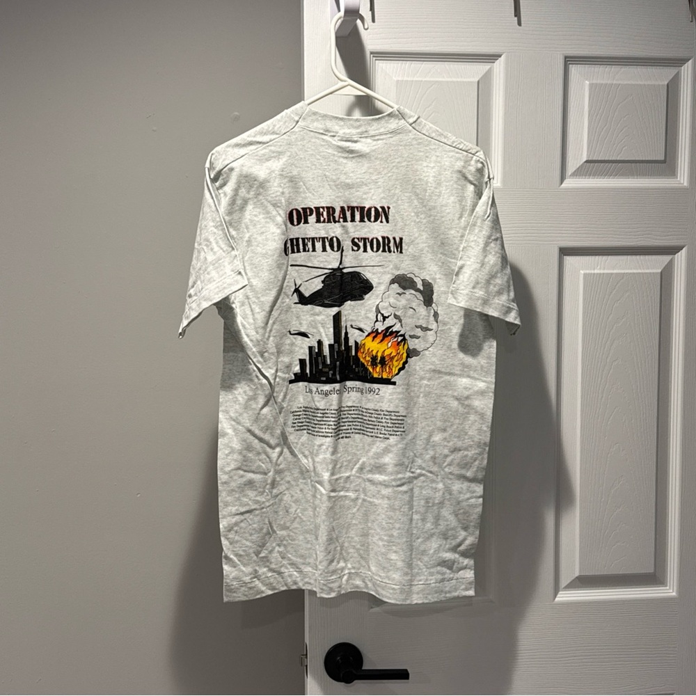 Vintage Los Angeles LA Riots Operation Ghetto Storm City Vintage T-Shirt M NWOT